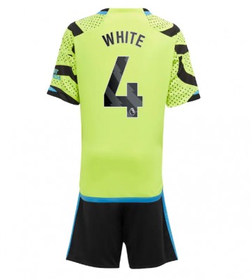 Arsenal Ben White #4 Udebanesæt Børn 2023-24 Kort ærmer (+ korte bukser)